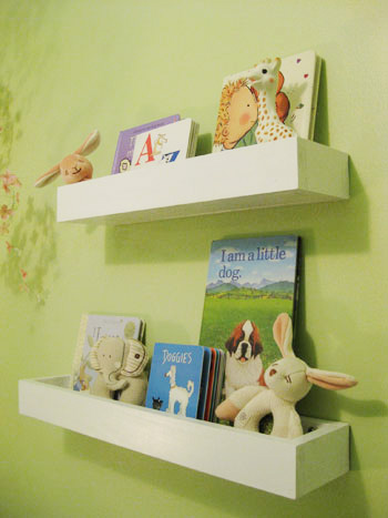 shelves close