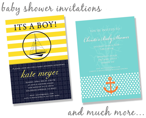 Modern Baby Shower Invitations Modern Baby Shower Invitations