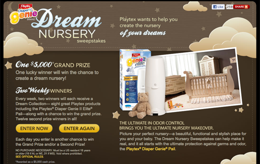 playtex dream nursery giveaway