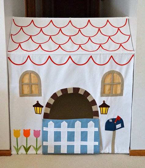 Tension Rod Hallway Tent - Indoor Play House for Girls