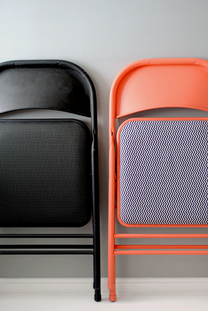 Folding Chair Makeover Folding Chair Makeover