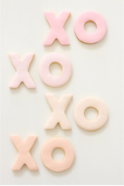xoxo valentines day cookies