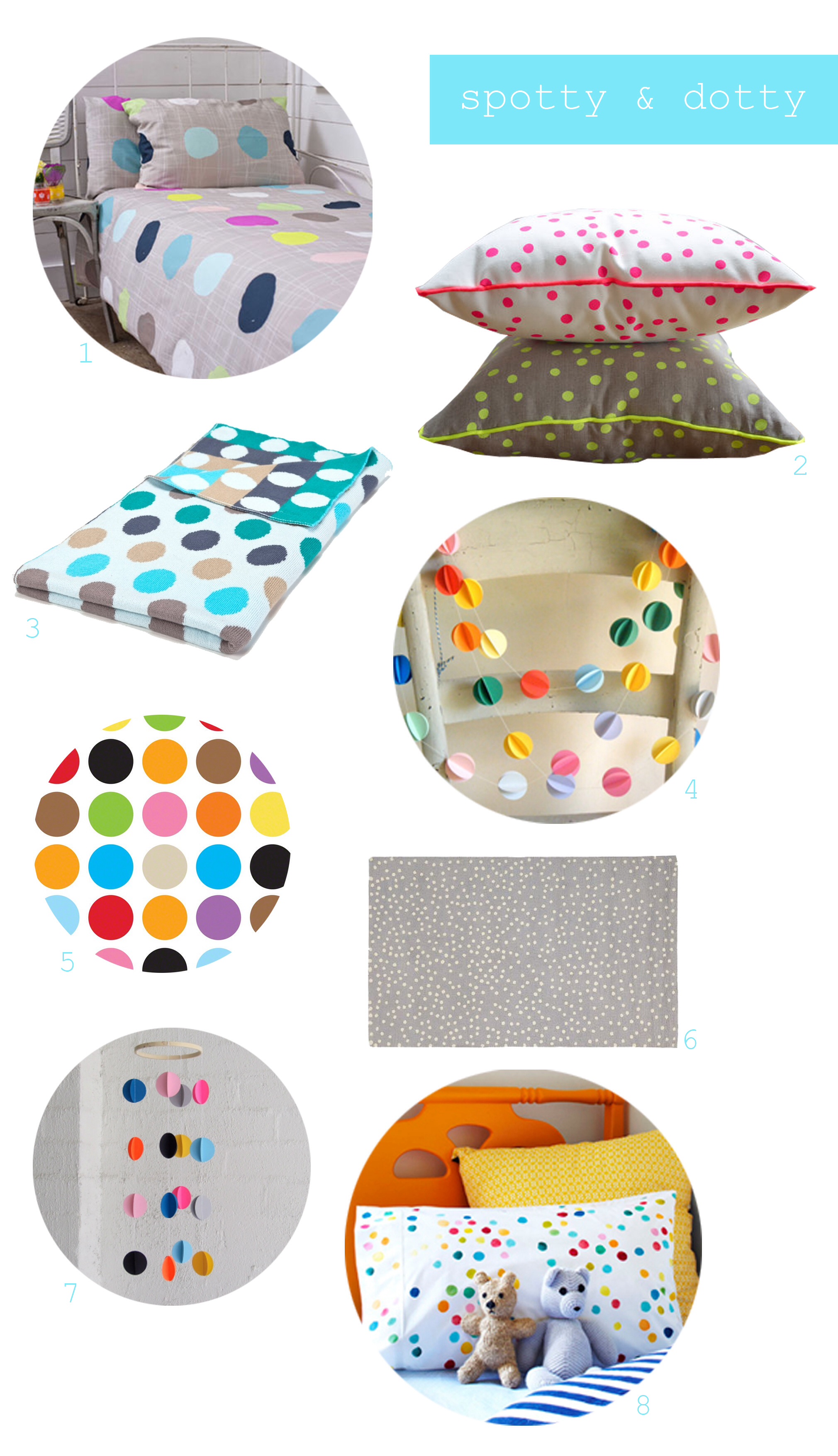 Polka dots in the nursery