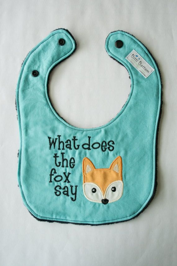 What does the fox say baby bib